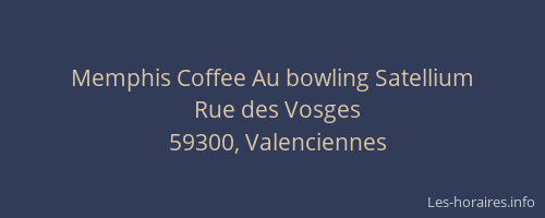 Memphis Coffee Au bowling Satellium
