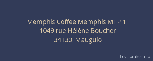 Memphis Coffee Memphis MTP 1
