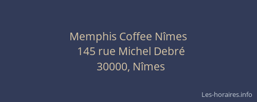 Memphis Coffee Nîmes
