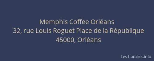 Memphis Coffee Orléans