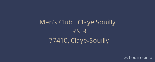 Men's Club - Claye Souilly