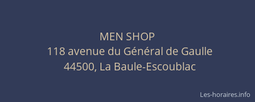 MEN SHOP