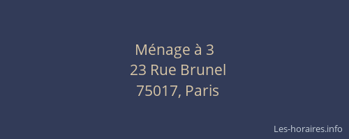 Ménage à 3