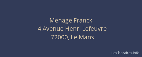 Menage Franck