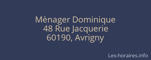 Mènager Dominique