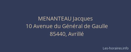 MENANTEAU Jacques