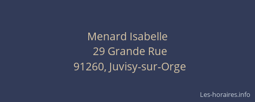 Menard Isabelle