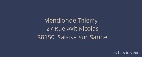 Mendionde Thierry