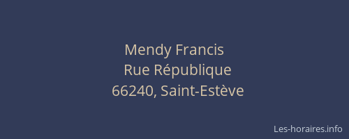 Mendy Francis