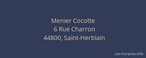 Menier Cocotte