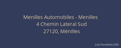Menilles Automobiles - Menilles