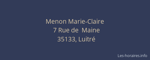 Menon Marie-Claire