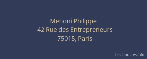 Menoni Philippe