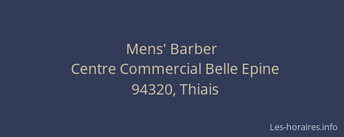Mens' Barber