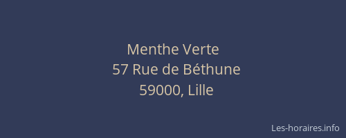 Menthe Verte