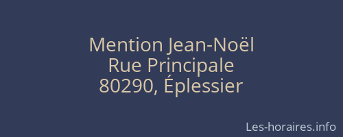 Mention Jean-Noël