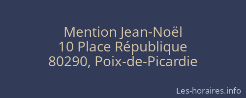 Mention Jean-Noël