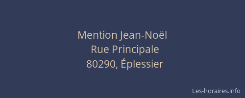Mention Jean-Noël