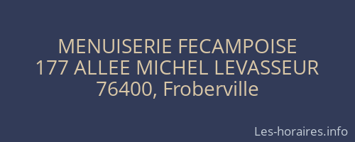 MENUISERIE FECAMPOISE