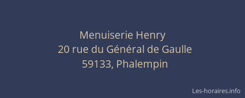 Menuiserie Henry
