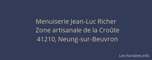 Menuiserie Jean-Luc Richer
