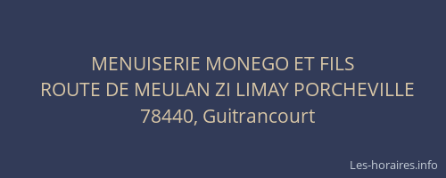 MENUISERIE MONEGO ET FILS