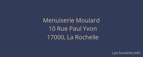 Menuiserie Moulard
