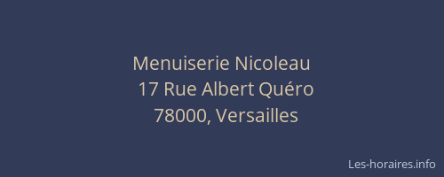 Menuiserie Nicoleau
