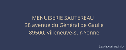 MENUISERIE SAUTEREAU