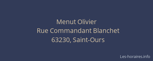 Menut Olivier