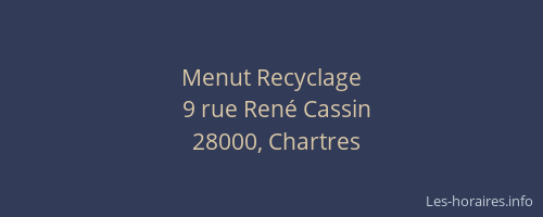Menut Recyclage
