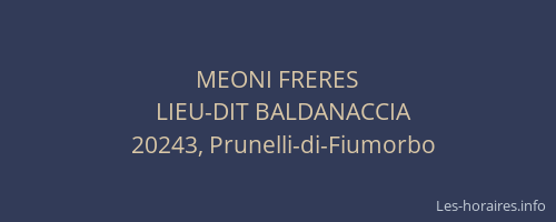 MEONI FRERES