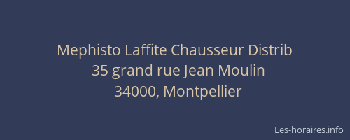 Mephisto Laffite Chausseur Distrib