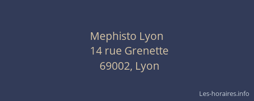 Mephisto Lyon