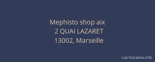 Mephisto shop aix