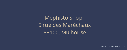 Méphisto Shop