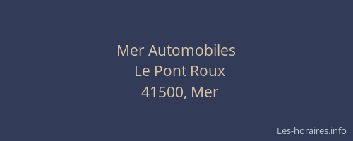 Mer Automobiles