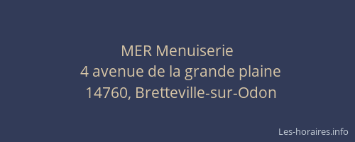 MER Menuiserie