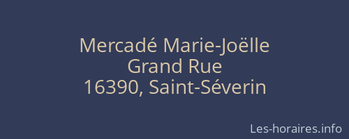 Mercadé Marie-Joëlle