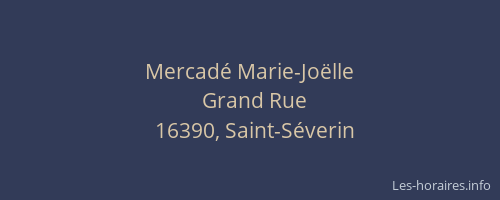 Mercadé Marie-Joëlle