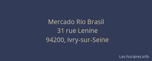Mercado Rio Brasil