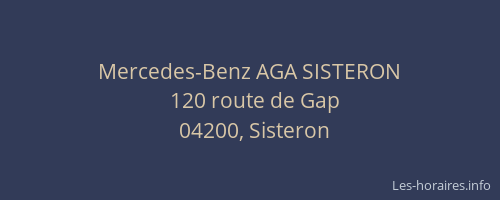 Mercedes-Benz AGA SISTERON