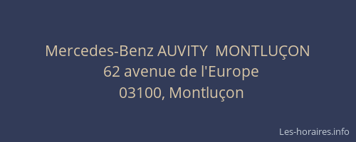 Mercedes-Benz AUVITY  MONTLUÇON