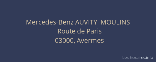 Mercedes-Benz AUVITY  MOULINS