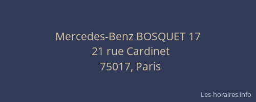 Mercedes-Benz BOSQUET 17