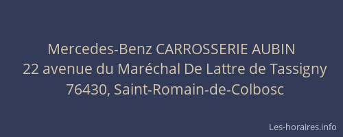 Mercedes-Benz CARROSSERIE AUBIN