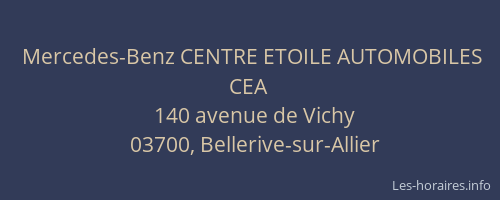 Mercedes-Benz CENTRE ETOILE AUTOMOBILES CEA