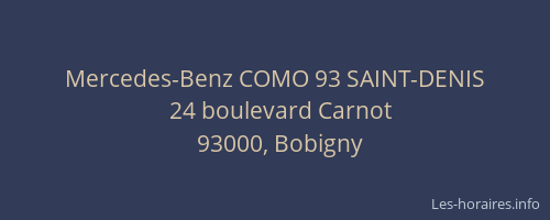 Mercedes-Benz COMO 93 SAINT-DENIS