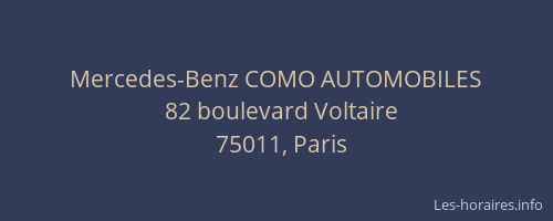 Mercedes-Benz COMO AUTOMOBILES