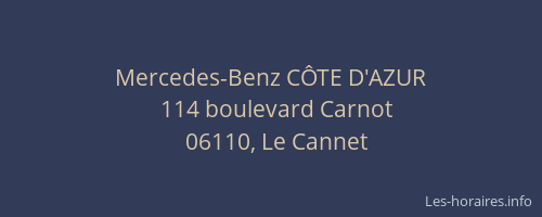 Mercedes-Benz CÔTE D'AZUR